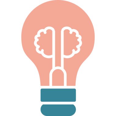 Ampul simgesi. vektör illüstrasyonu