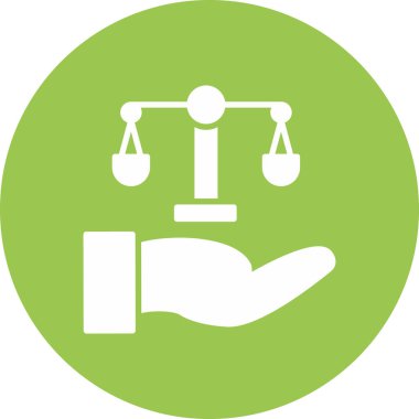 Hukuk simgesinin vektör illüstrasyonu