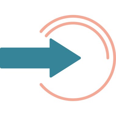 ok vektörü simgesi modern basit illüstrasyon