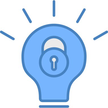 Ampul. Web simgesi basit illüstrasyon