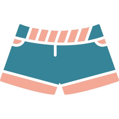 şort vektör simgesi, modern biçim