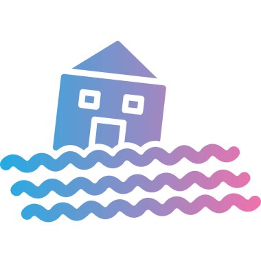 vektör evi simgesi, vektör illüstrasyonu