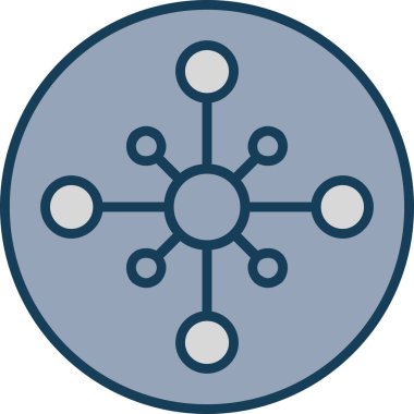 şebeke. Web simgesi basit illüstrasyon