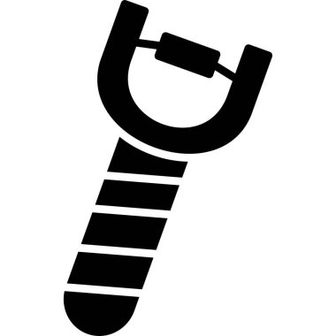 Bir termometrenin siyah beyaz vektörü