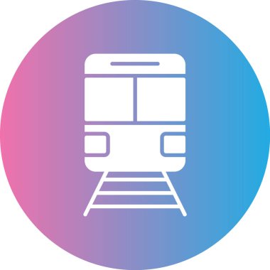 Trenin bir simgesinin vektör çizimi