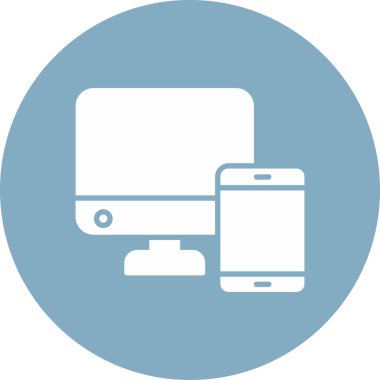 Akıllı telefon. Web simgesi basit illüstrasyon