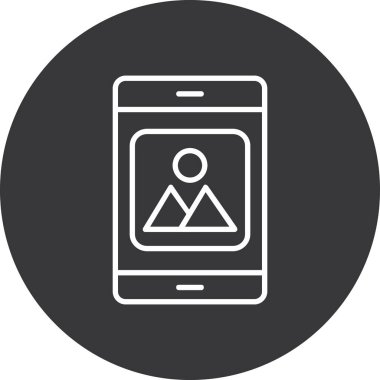 akıllı telefon simgesi vektör illüstrasyonu