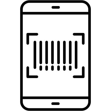 Hareket eden telefon simgesi, anahat stili