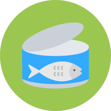 balık simgesi vektör illüstrasyonu