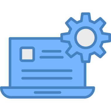 Web geliştirme simgesi vektör illüstrasyonu