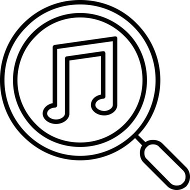 müzik arama simgesi, özet biçimi