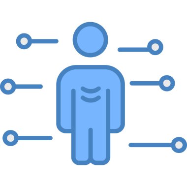 iş adamı simgesi vektör illüstrasyonu