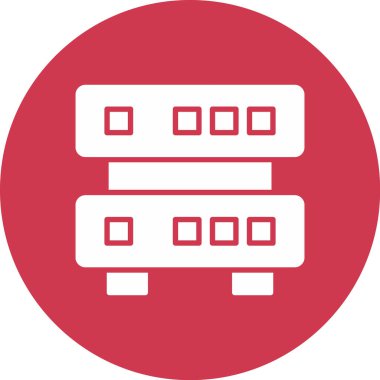 veritabanı. Web simgesi basit tasarım