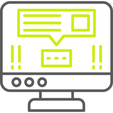 Bilgisayar monitörü simgesi, özet biçimi