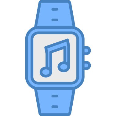 smartwatch simge vektör çizimi