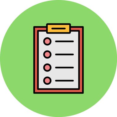 belge simgesi vektör illüstrasyonu