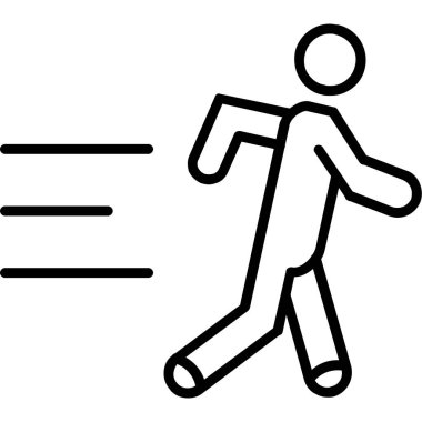 Koşan Adam simgesi, özet biçimi