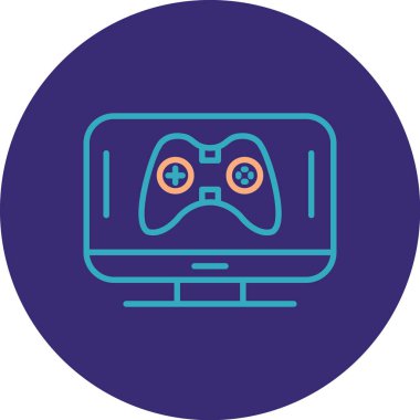 oyun simgesi vektör çizimi