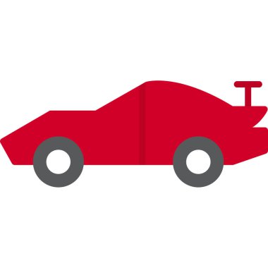 Otomobil Düz Vektör Simgesi