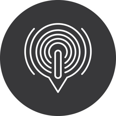 Modern simgenin vektör illüstrasyonu