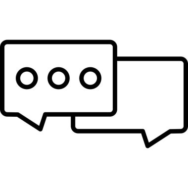 Konuşma baloncukları ikon vektör çizimi