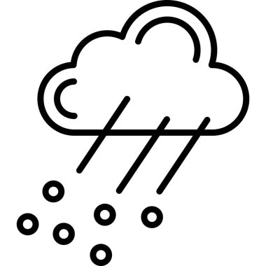 bulut yağmuru simgesi özet biçiminde