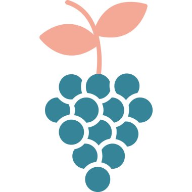 Üzüm. Web simgesi basit illüstrasyon
