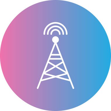 Kişisel ve ticari bir anten simgesinin gösterimi