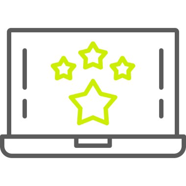 dizüstü bilgisayar simgesi, vektör illüstrasyonu