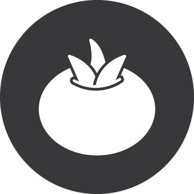 Tek bir yalıtılmış elmanın vektör çizimi