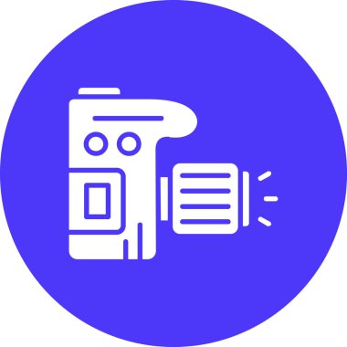 Kamera. Web simgesi basit illüstrasyon