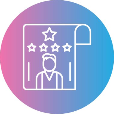 derecelendirme simgesi vektör illüstrasyonu