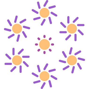 Çiçek Yaprakları simgesi, vektör illüstrasyonu