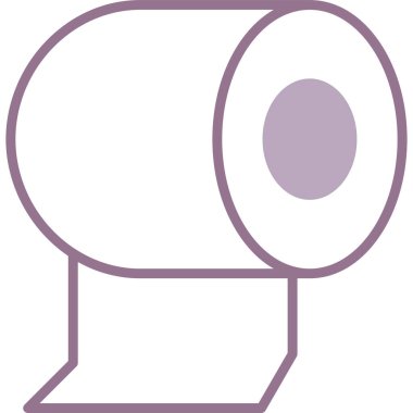 Tuvalet kağıdı rulo simgesi - taslak biçimi