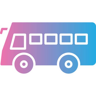 bus simgesi vektör illüstrasyonu