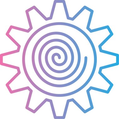 Güneş simgesinin vektör illüstrasyonu