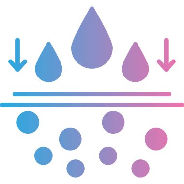 Bir simgenin bir damlasının vektör illüstrasyonu