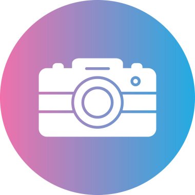 Kamera. Web simgesi basit illüstrasyon