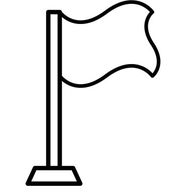 Bayrak simgesi. özet vektör illüstrasyonu