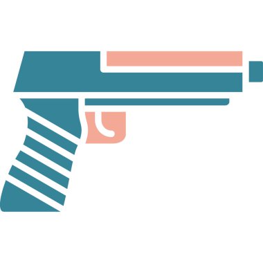 silah simgesi, vektör illüstrasyonu