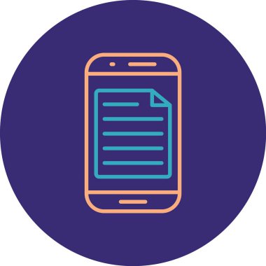 Vektör akıllı telefon simgesi illüstrasyonu