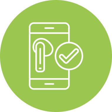 İşaretli akıllı telefon, vektör illüstrasyonu