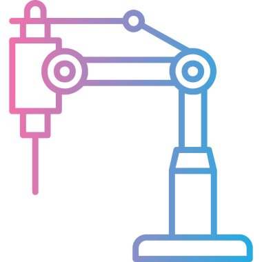 Robot gibi. Web simgesi vektör illüstrasyonu