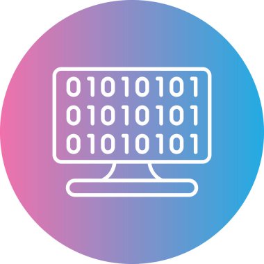 Bilgisayar simgesinin vektör illüstrasyonu