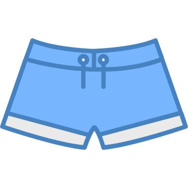 Şort. Web simgesi basit illüstrasyon