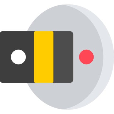 kamera düz vektör simgesi