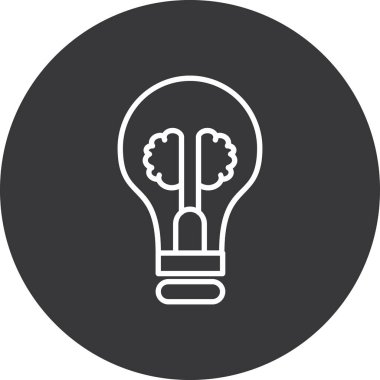 Moda biçimi izole edilmiş arkaplan içerisindeki fikir simgesi