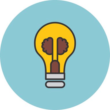 Bir fikrim var. Web simgesi basit bir illüstrasyon. fikir