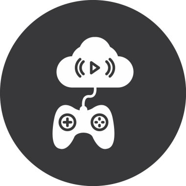 Bulut. Web simgesi basit tasarım