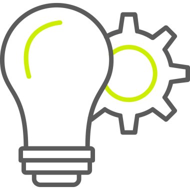 Fikir simgesi vektör illüstrasyonu